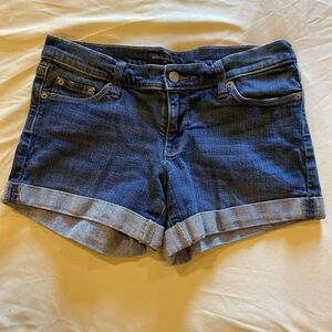Banana‎ Republic Women's Denim Rolled Cuff Shorts, Size 26/2
